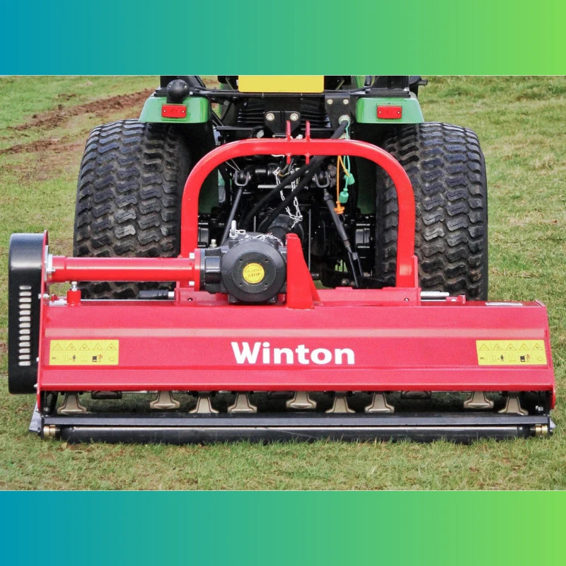 Winton WHF145 1.45m Heavy Duty Tractor PTO Hydraulic Side-Shift Flail Mower